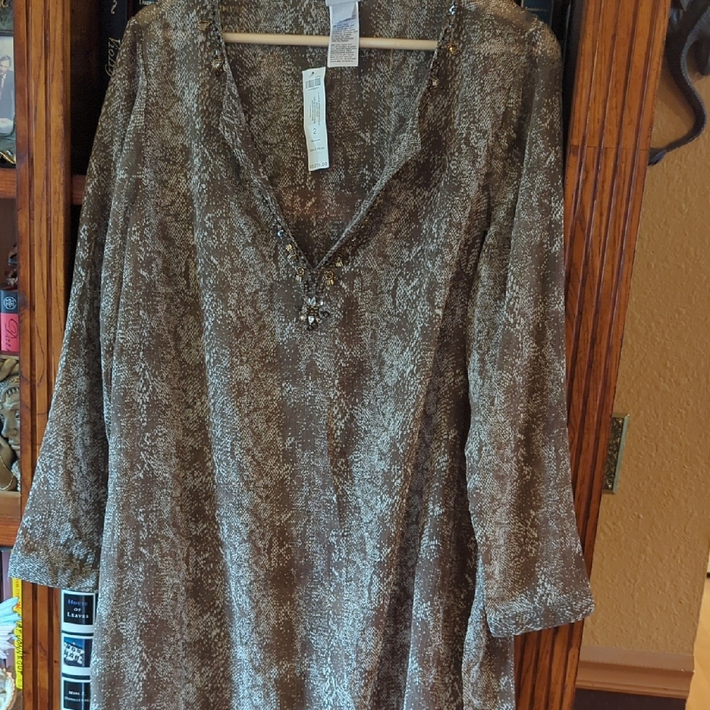 NWT Snake Print Tunic